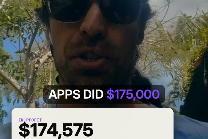 You said “$175,000 in profit”, the video counts up on screen