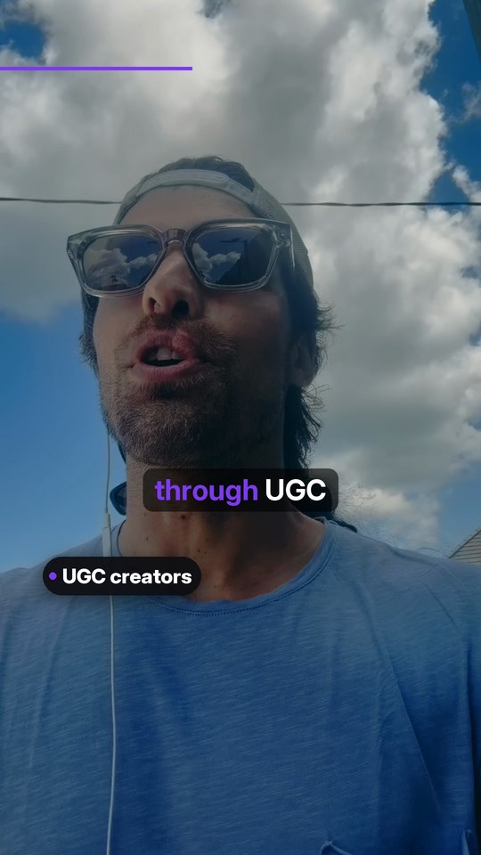 clean captions on a real frame